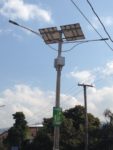 Solar powered street light in Haiti