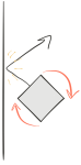 Block bouncing off a wall