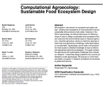Computational Agroecology: Sustainable Food Ecosystem Design screenshot