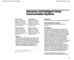 Interactive and Intelligent Visual Communication Systems