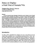 Status on Display: a Field Trial of Nomatic*Viz