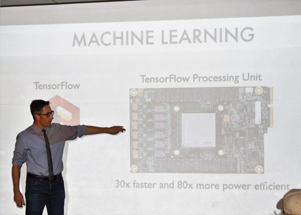 Prof. Patterson teaching at the Santa Barbara High School Computer Science Academy